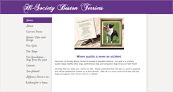 Desktop Screenshot of hi-society-boston-terriers.com
